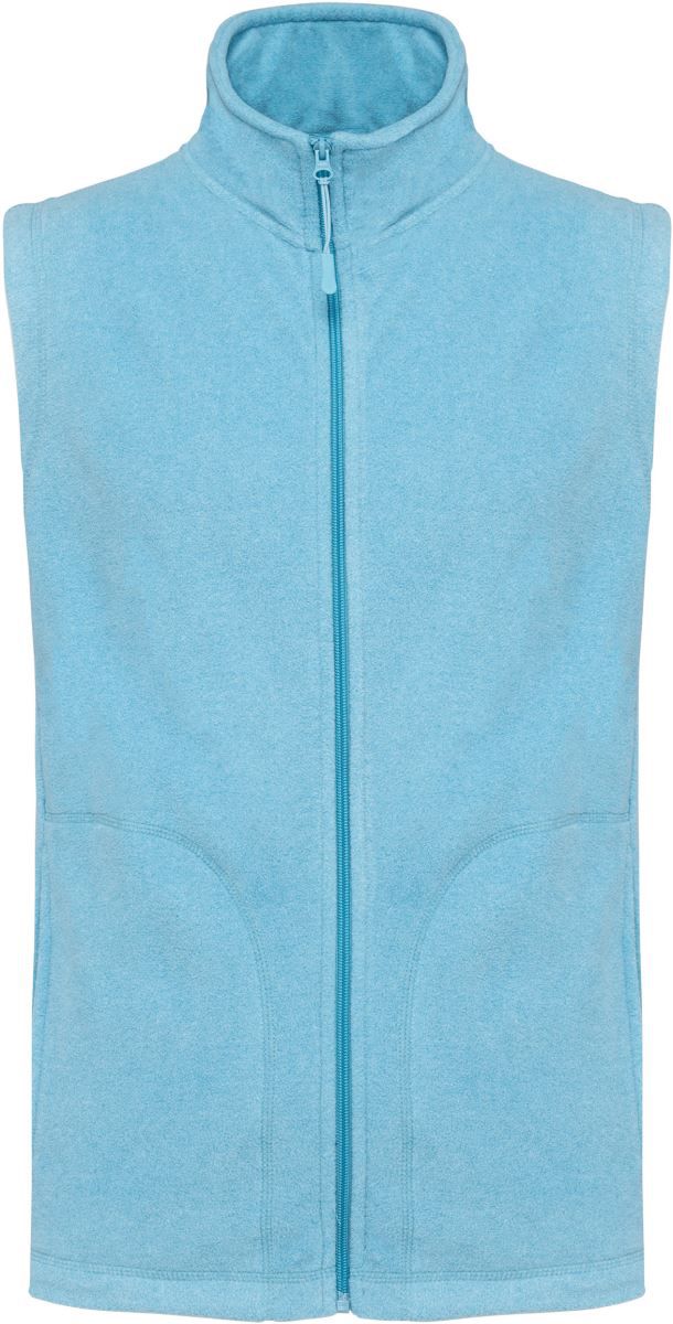 K 913 | Microfleece Gilet "Luca" (cloudy blue heather)