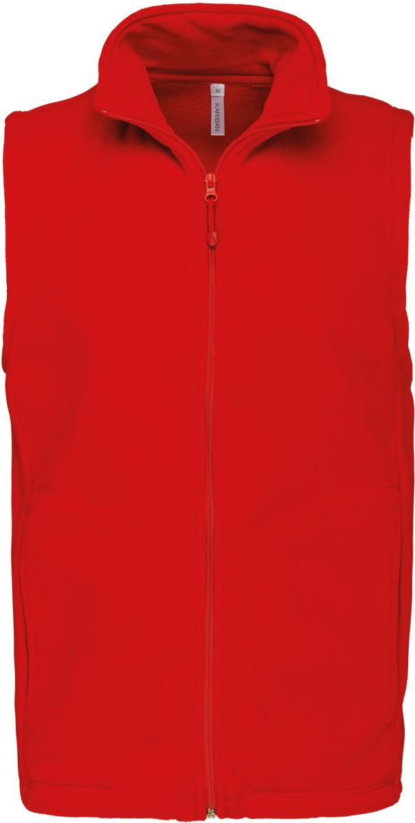 K 913 | Microfleece Gilet "Luca" (red)