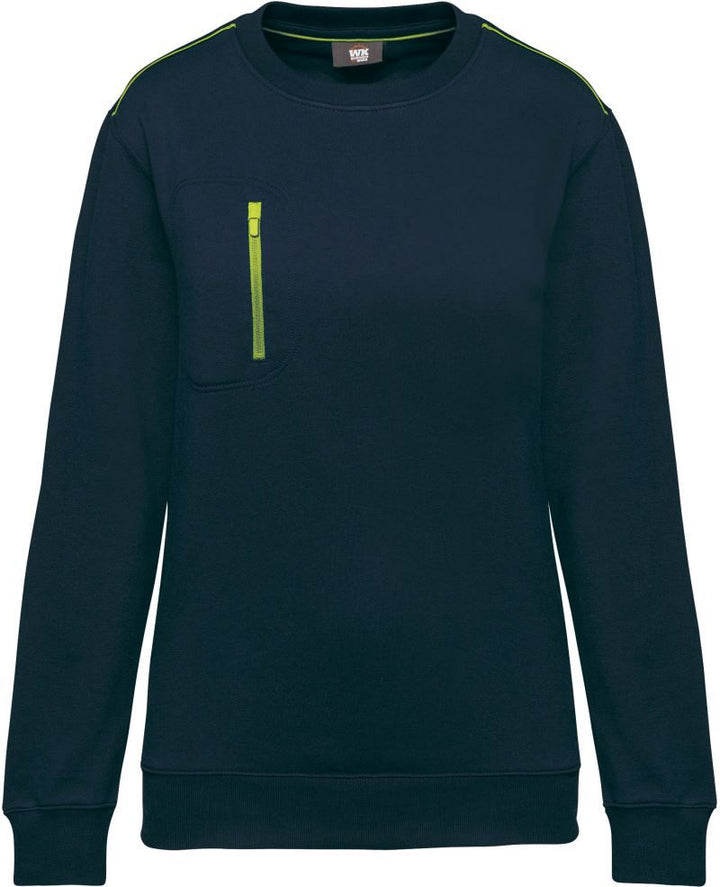 WK 403 | Workwear Sweater "Day-to-Day" (fluorescent-yellow)