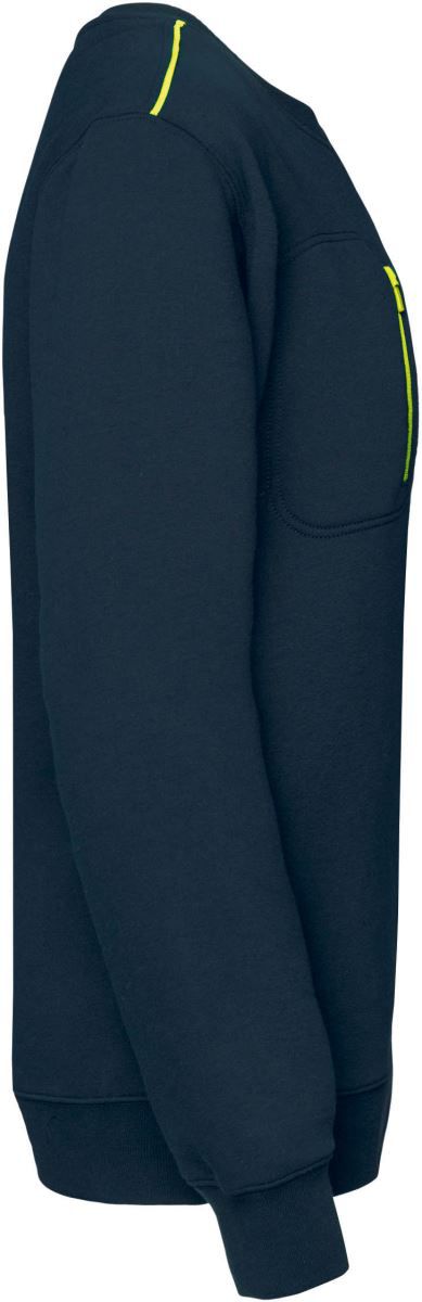 WK 403 | Workwear Sweater "Day-to-Day" (fluorescent-yellow)