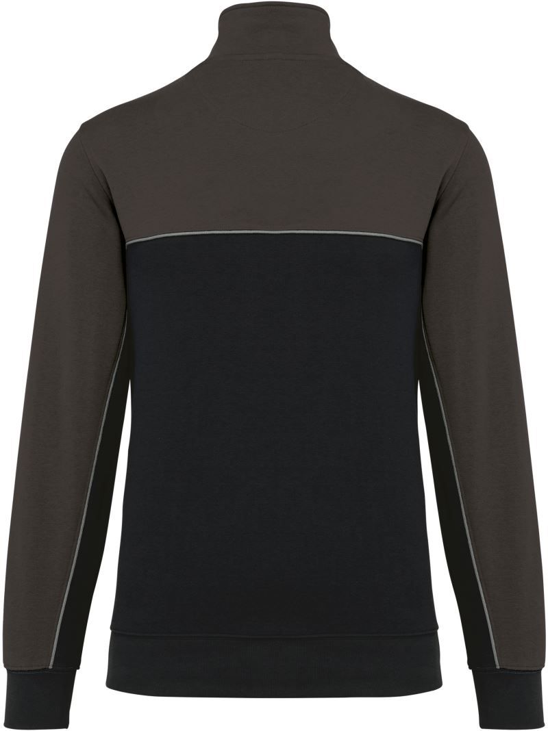 WK 404 | Workwear Sweater mit 1/4 Zip (dark-grey)