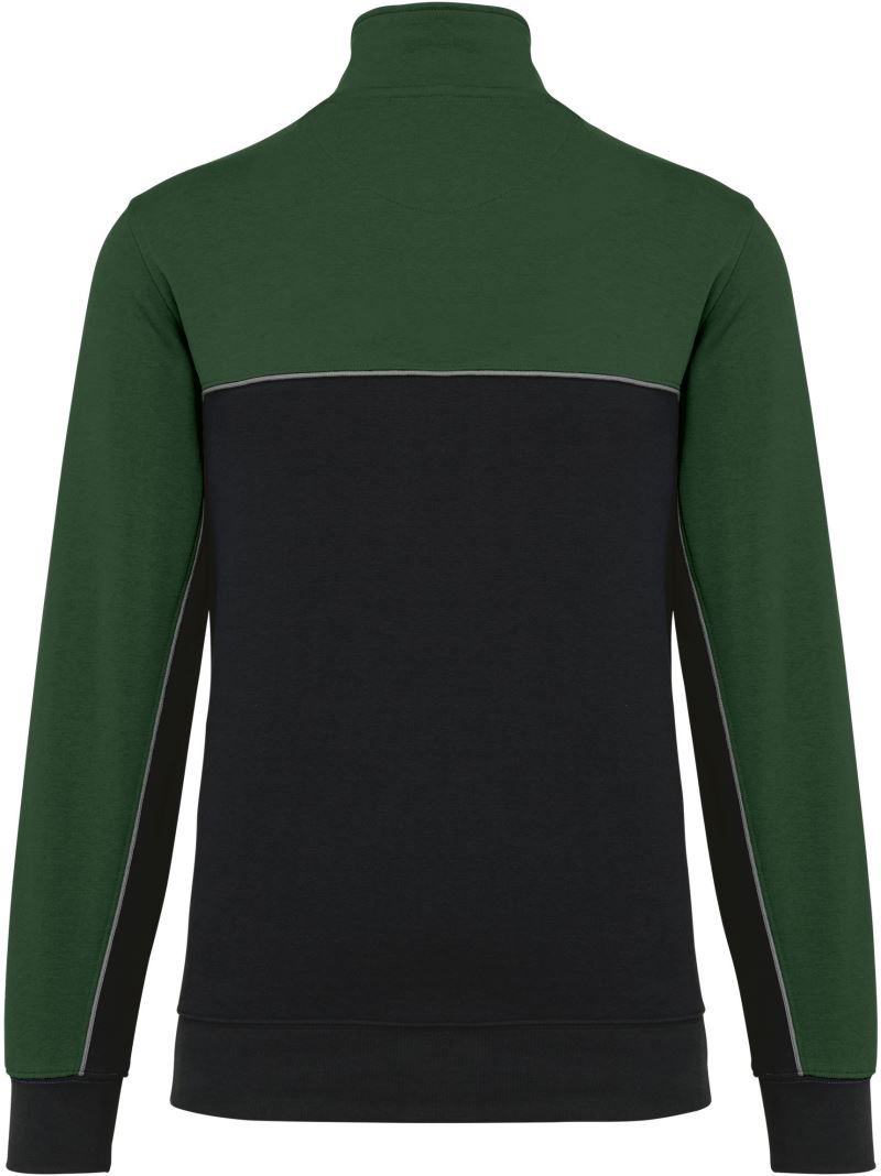 WK 404 | Workwear Sweater mit 1/4 Zip (forest-green)