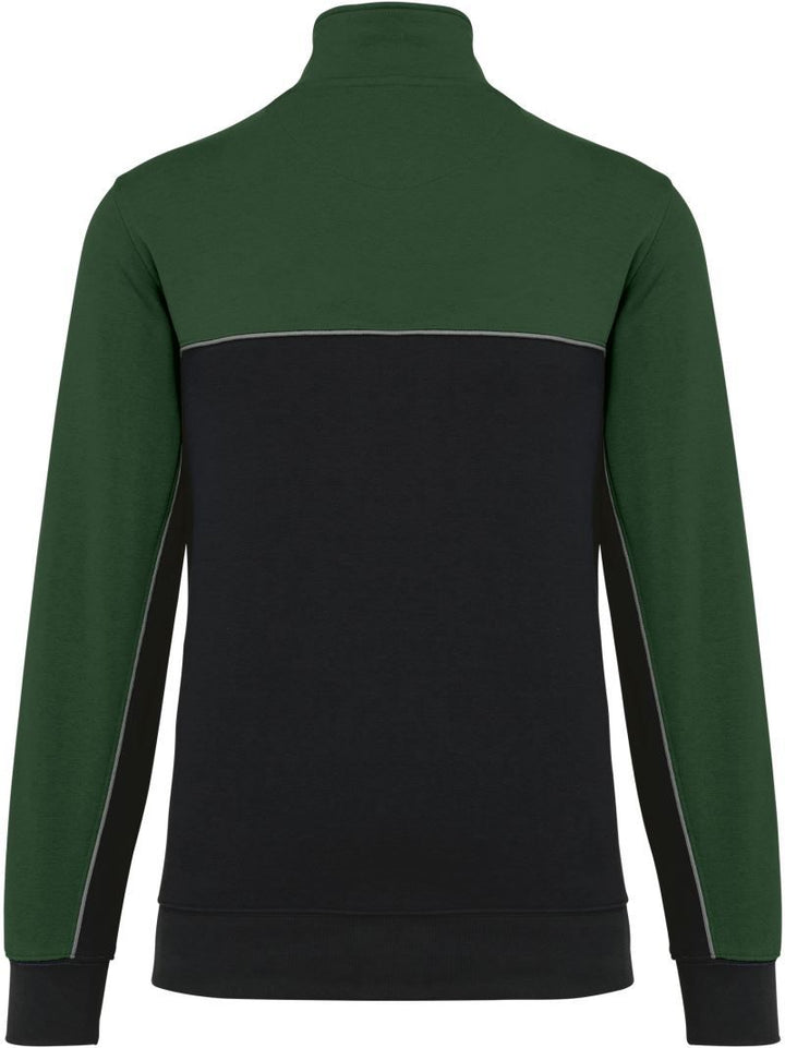 WK 404 | Workwear Sweater mit 1/4 Zip (forest-green)