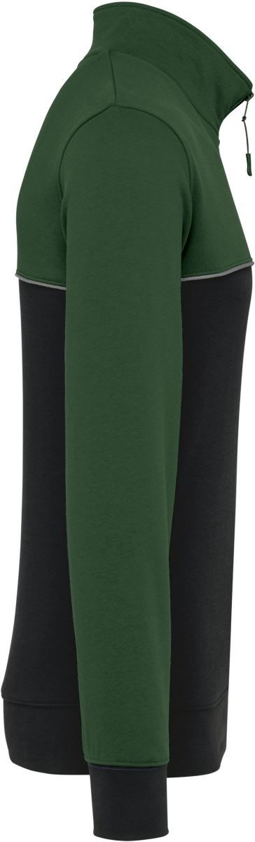 WK 404 | Workwear Sweater mit 1/4 Zip (forest-green)