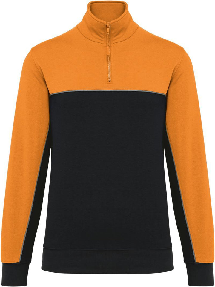 WK 404 | Workwear Sweater mit 1/4 Zip (orange)