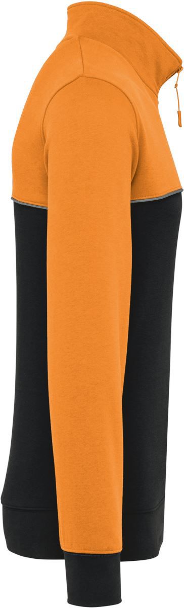 WK 404 | Workwear Sweater mit 1/4 Zip (orange)
