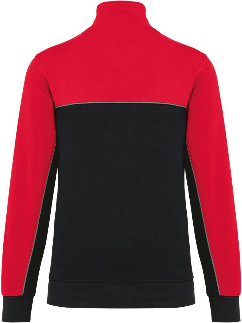 WK 404 | Workwear Sweater mit 1/4 Zip (red)