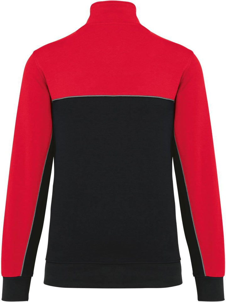 WK 404 | Workwear Sweater mit 1/4 Zip (red)