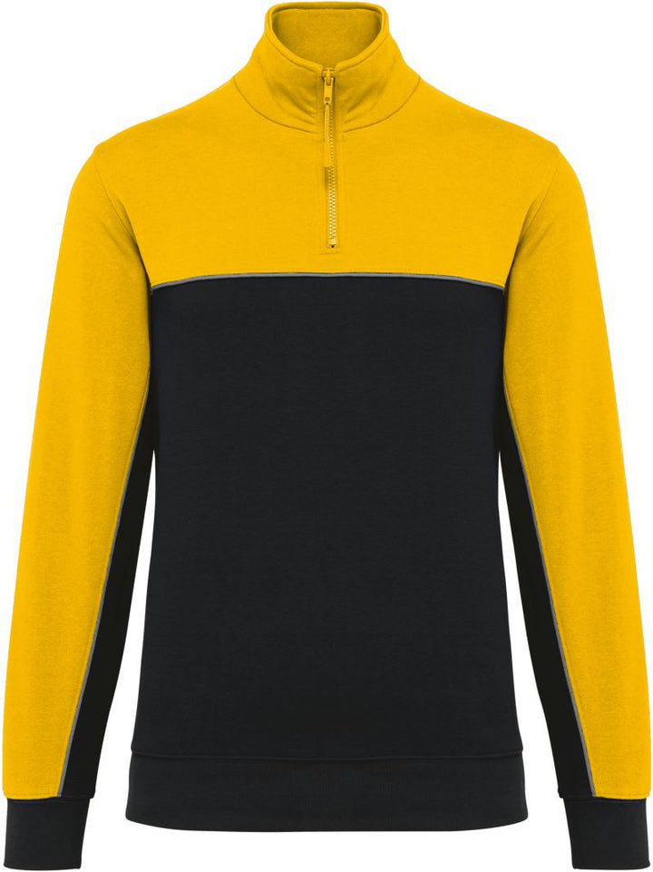 WK 404 | Workwear Sweater mit 1/4 Zip (yellow)