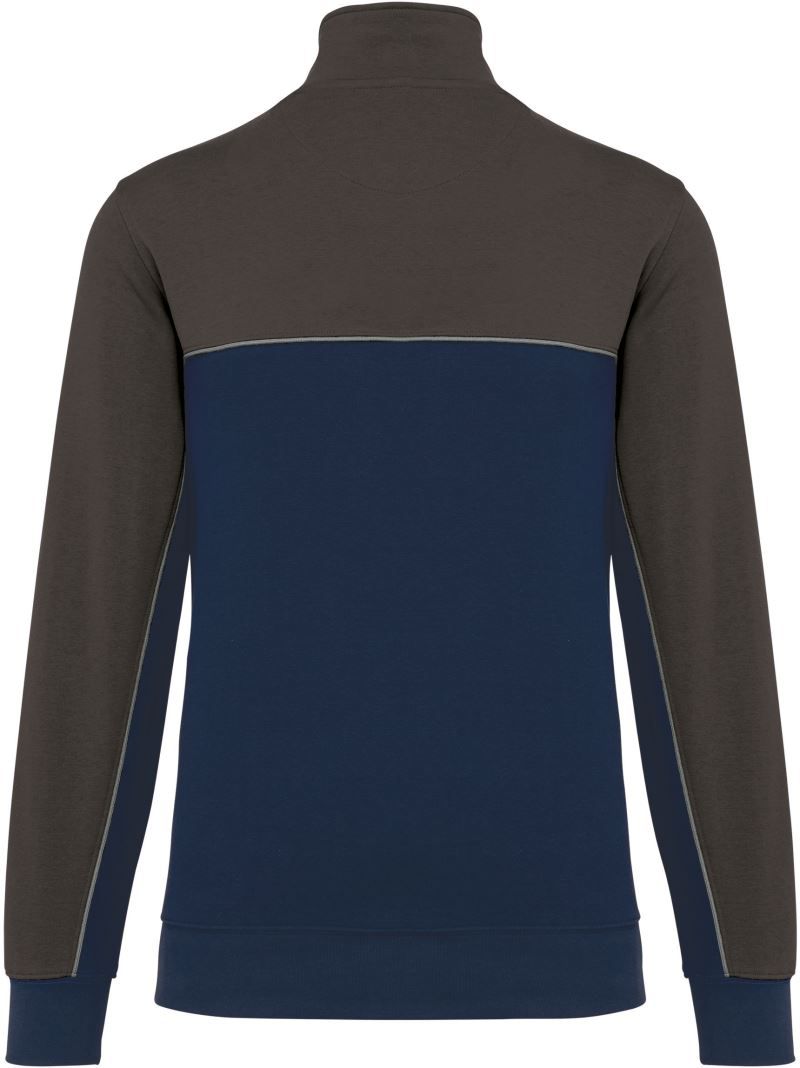 WK 404 | Workwear Sweater mit 1/4 Zip (dark-grey)