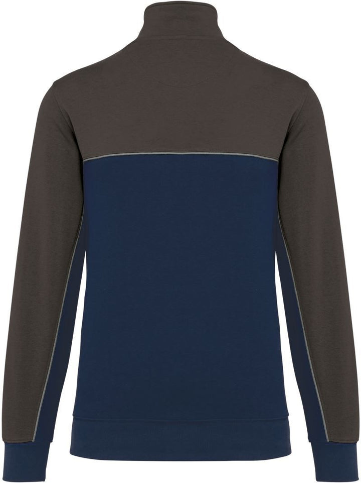 WK 404 | Workwear Sweater mit 1/4 Zip (dark-grey)