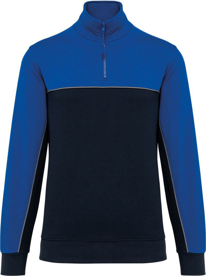 WK 404 | Workwear Sweater mit 1/4 Zip (royal-blue)