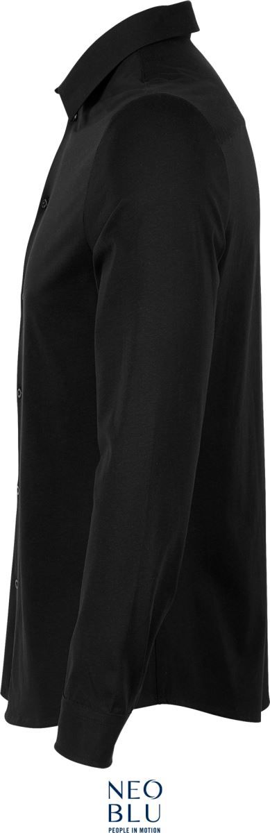 Balthazar Men | Hemd langarm (deep black)