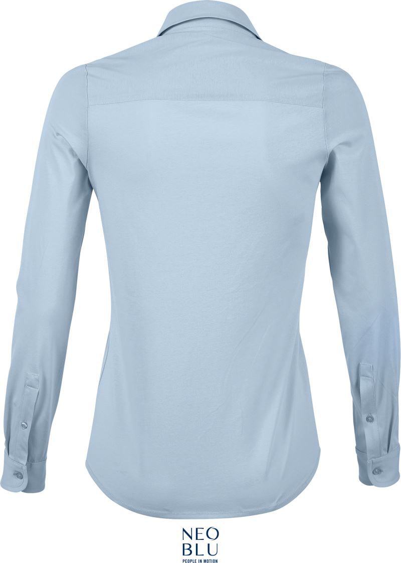 Balthazar Women | Bluse langarm (soft blue)