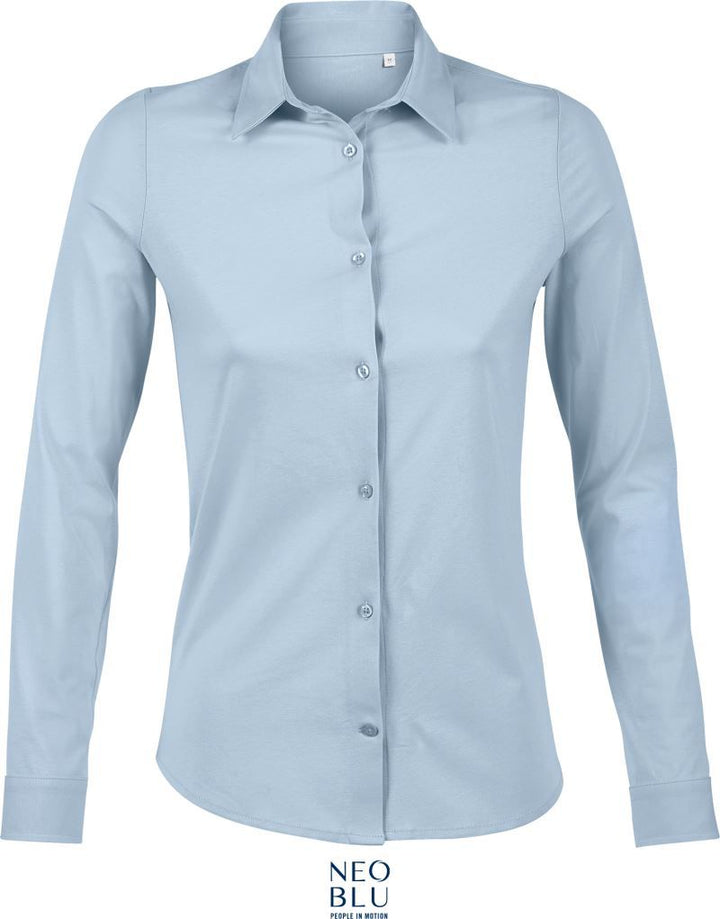 Balthazar Women | Bluse langarm (soft blue)