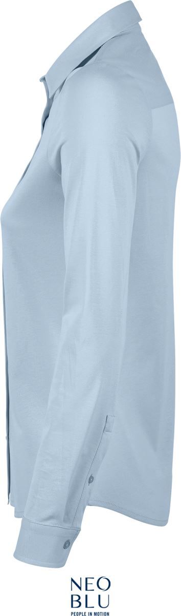 Balthazar Women | Bluse langarm (soft blue)