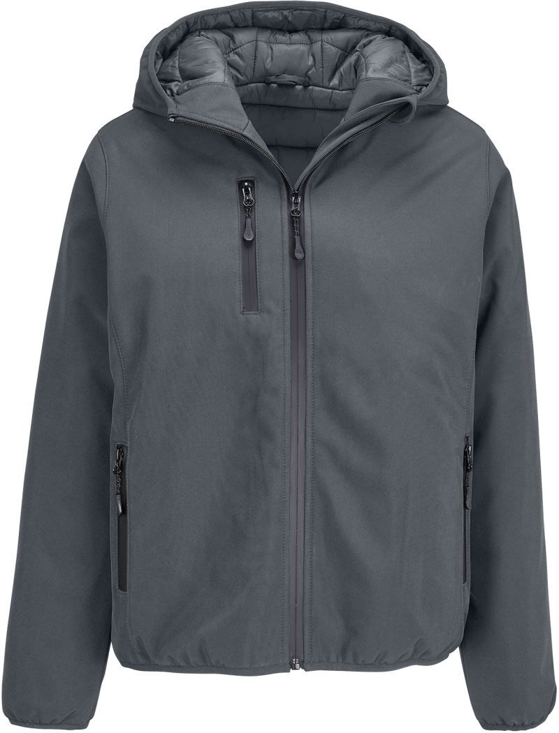 Falcon Padded Women | Damen 3-Lagen Winter Softshell Jacke (charcoal grey)