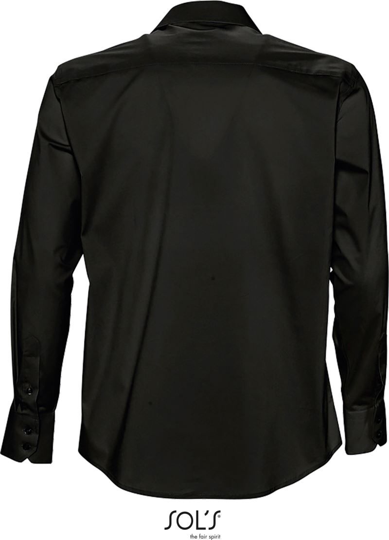Brighton | Stretch Hemd langarm (black)