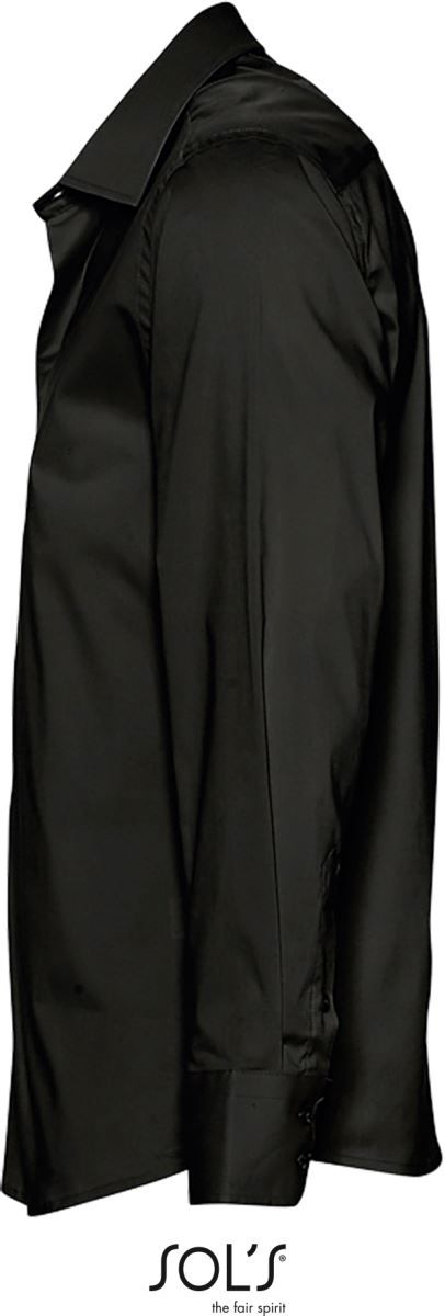 Brighton | Stretch Hemd langarm (black)