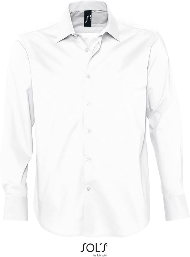 Brighton | Stretch Hemd langarm (white)