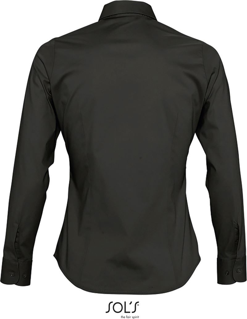 Eden | Stretch Bluse langarm (black)