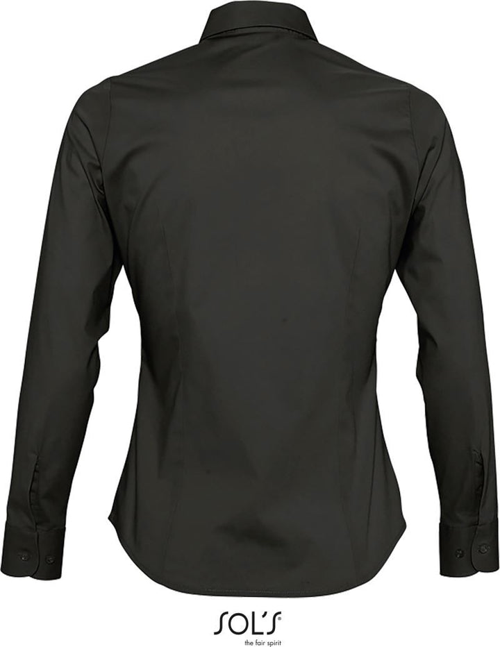 Eden | Stretch Bluse langarm (black)