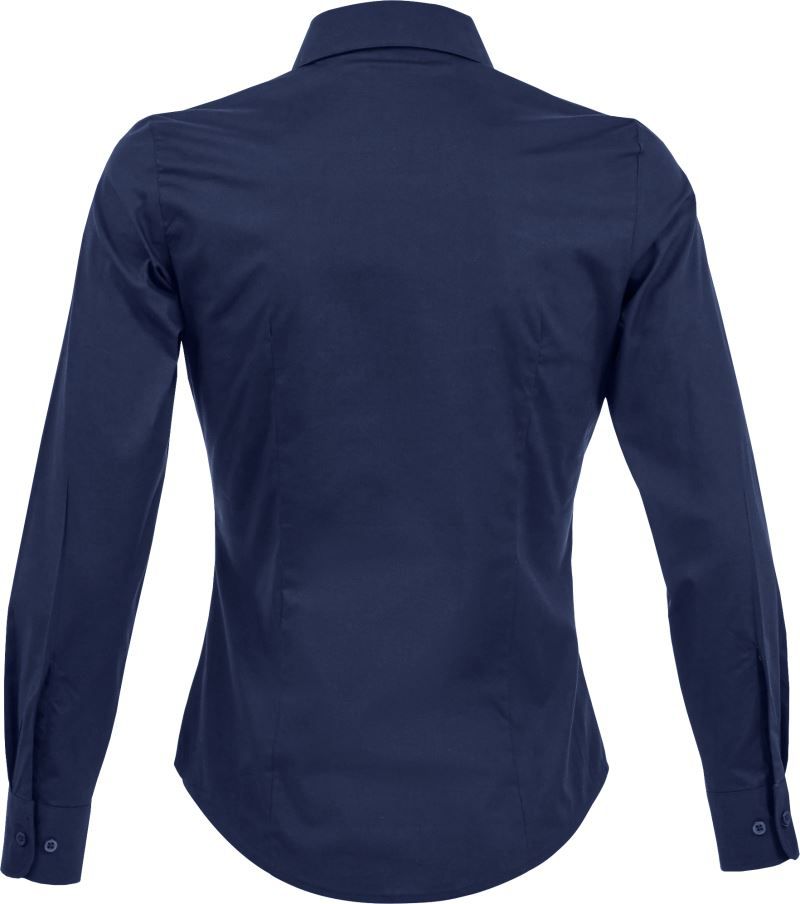 Eden | Stretch Bluse langarm (dark blue)