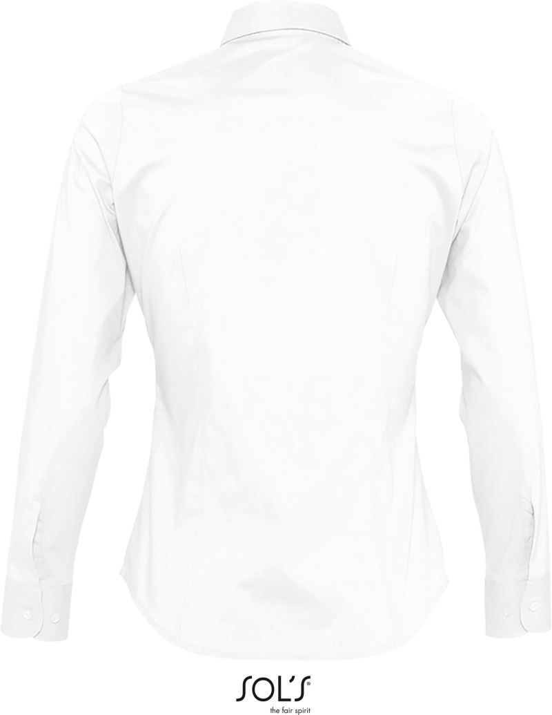 Eden | Stretch Bluse langarm (white)