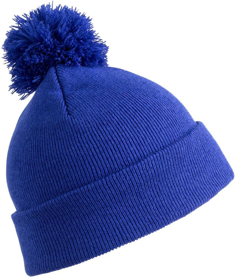 RC 028X | Strickmütze mit Pompon (royal)