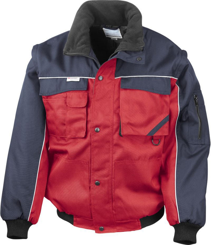 R 071X | Workwear Jacke mit abnehmbaren Ärmeln (navy)