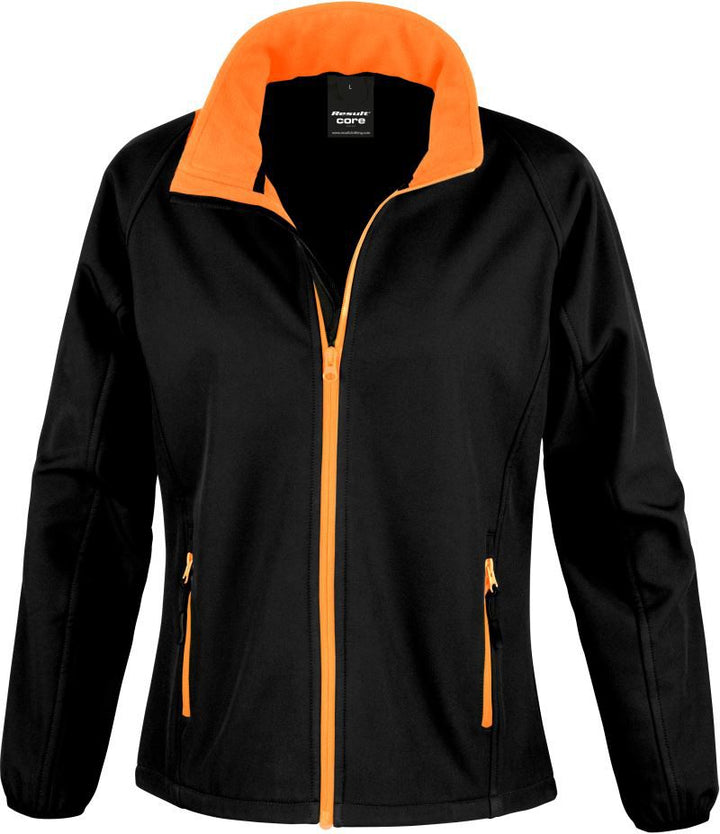 R 231F | Damen 2-Lagen Softshell Jacke "Printable" (orange)
