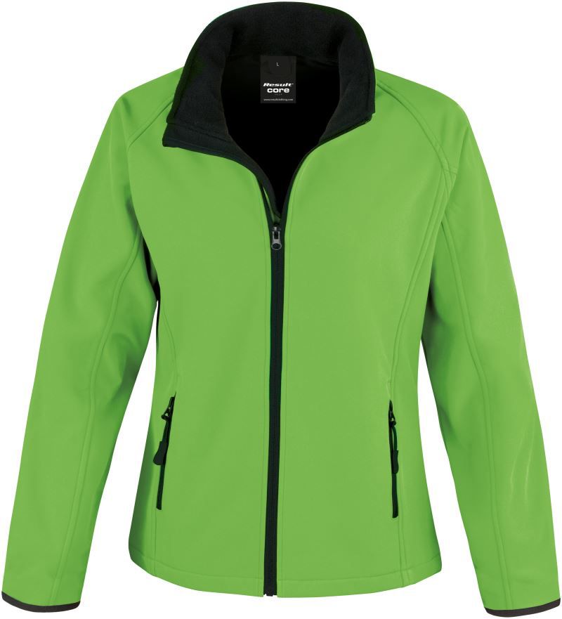 R 231F | Damen 2-Lagen Softshell Jacke "Printable" (black)