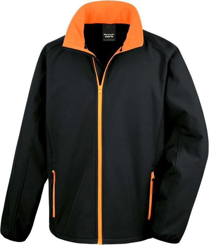 R 231M | Herren 2-Lagen Softshell Jacke "Printable" (orange)