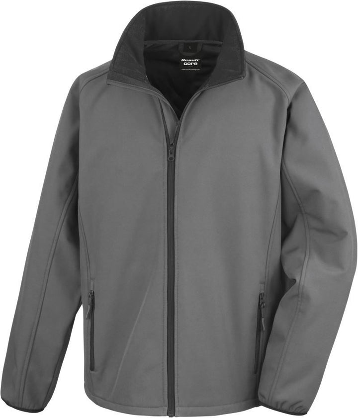 R 231M | Herren 2-Lagen Softshell Jacke "Printable" (black)