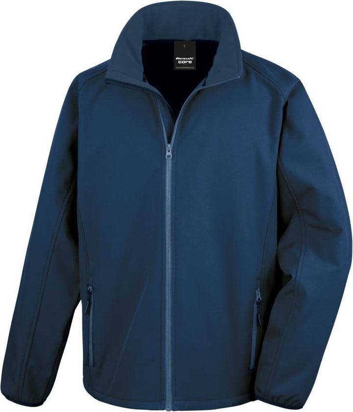 R 231M | Herren 2-Lagen Softshell Jacke "Printable" (navy)
