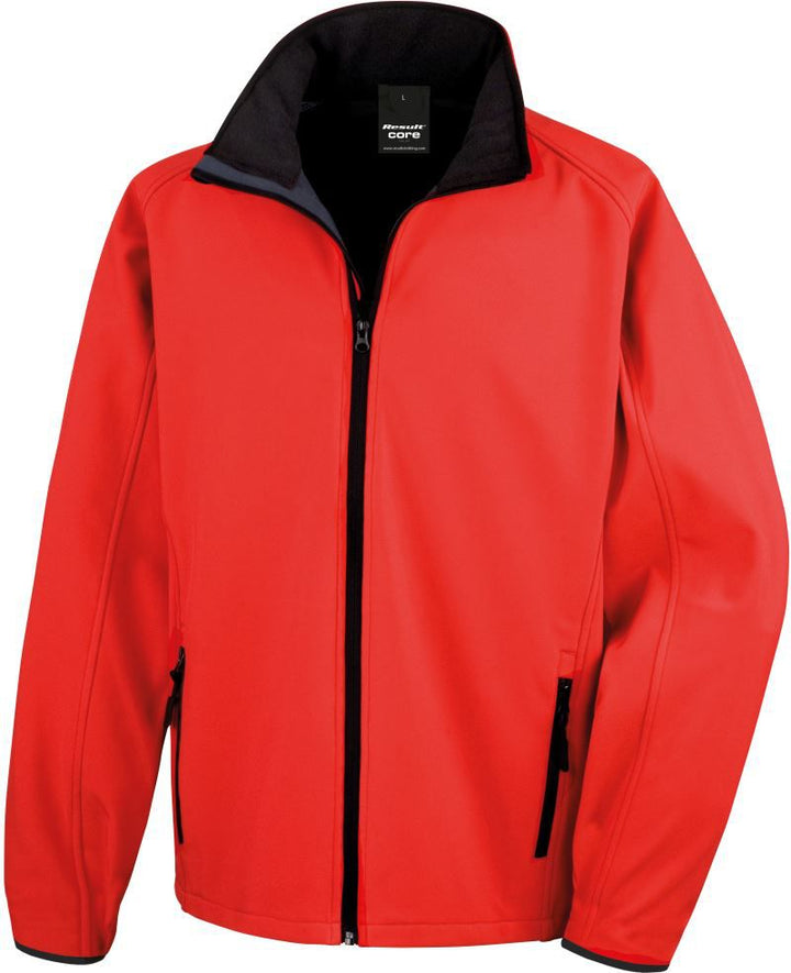R 231M | Herren 2-Lagen Softshell Jacke "Printable" (black)