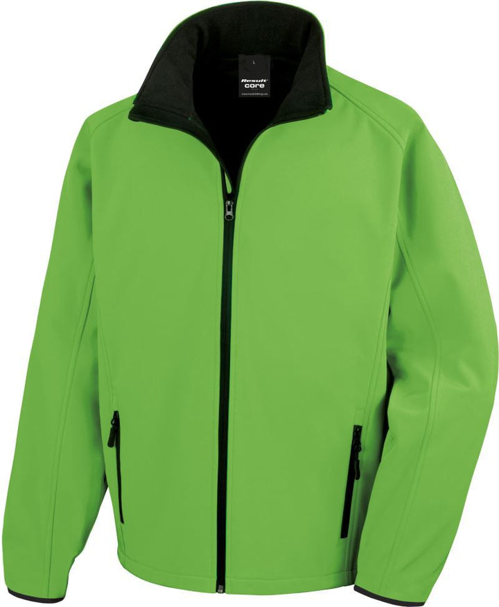 R 231M | Herren 2-Lagen Softshell Jacke "Printable" (black)
