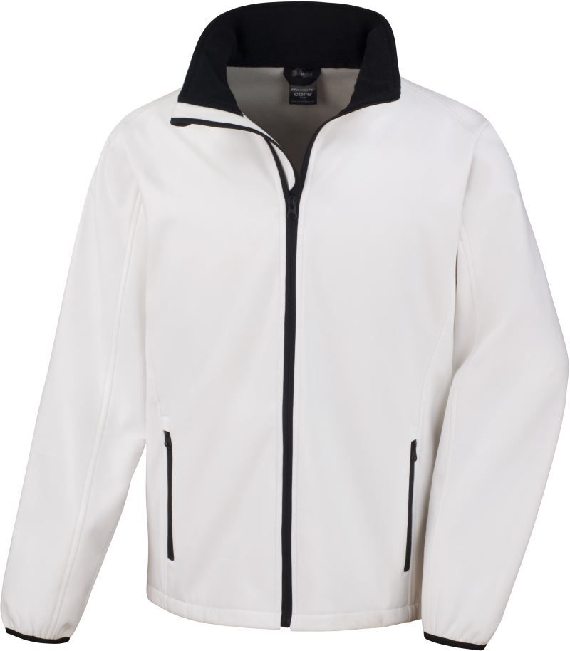 R 231M | Herren 2-Lagen Softshell Jacke "Printable" (black)