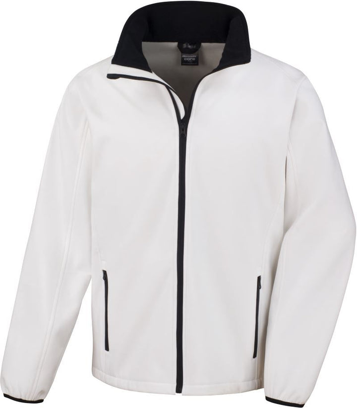 R 231M | Herren 2-Lagen Softshell Jacke "Printable" (black)
