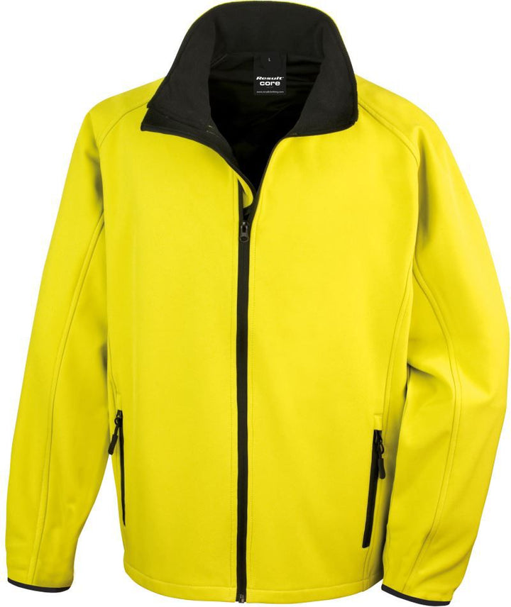 R 231M | Herren 2-Lagen Softshell Jacke "Printable" (black)