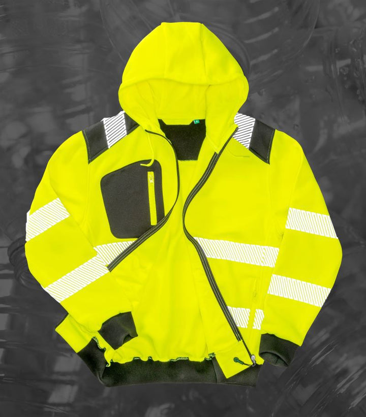 R 503X | Sicherheits Kapuzen Sweatjacke (black)