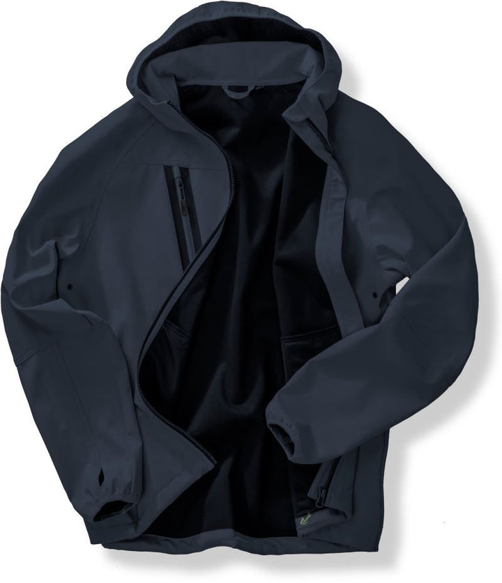 R 909X | Unisex 3-Lagen Kapuzen Softshell Jacke (navy)