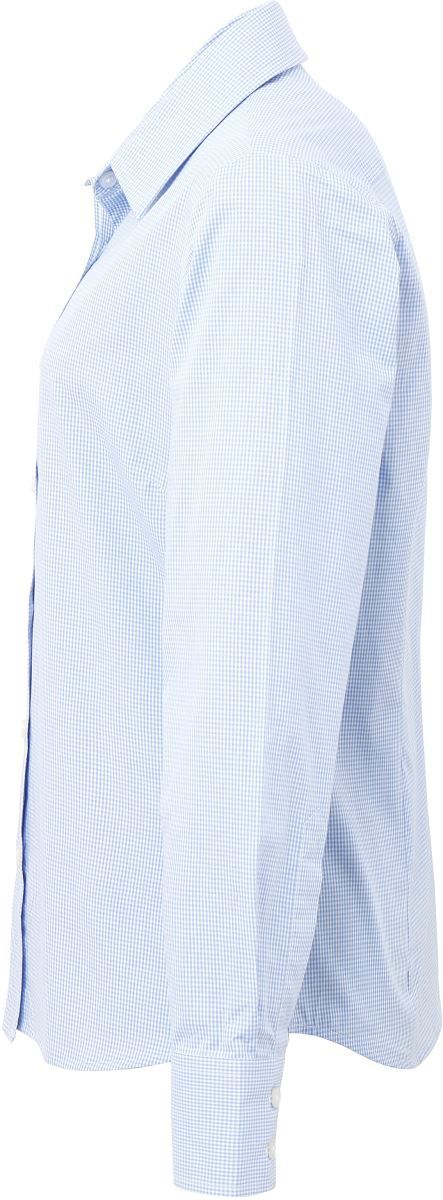 PR 320 | Popeline Bluse Karo langarm (white)