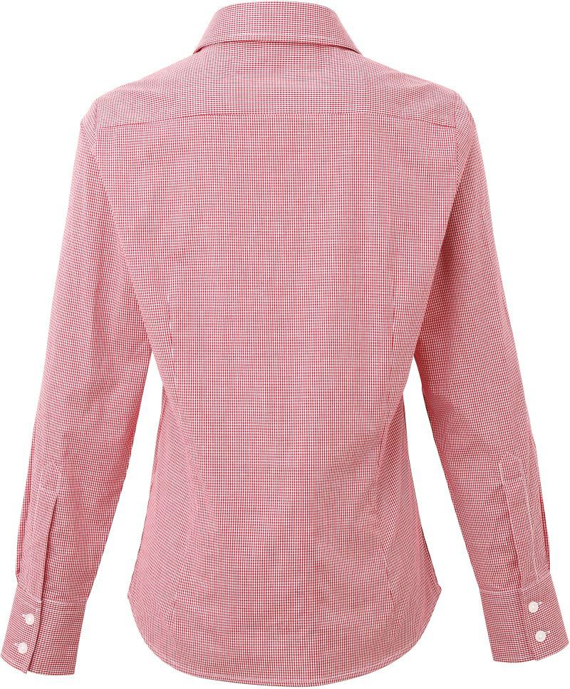 PR 320 | Popeline Bluse Karo langarm (white)