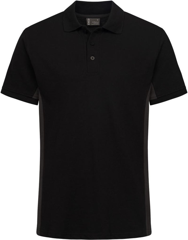 4590 | Unisex Kontrast Workwear Polo - EXCD (charcoal)