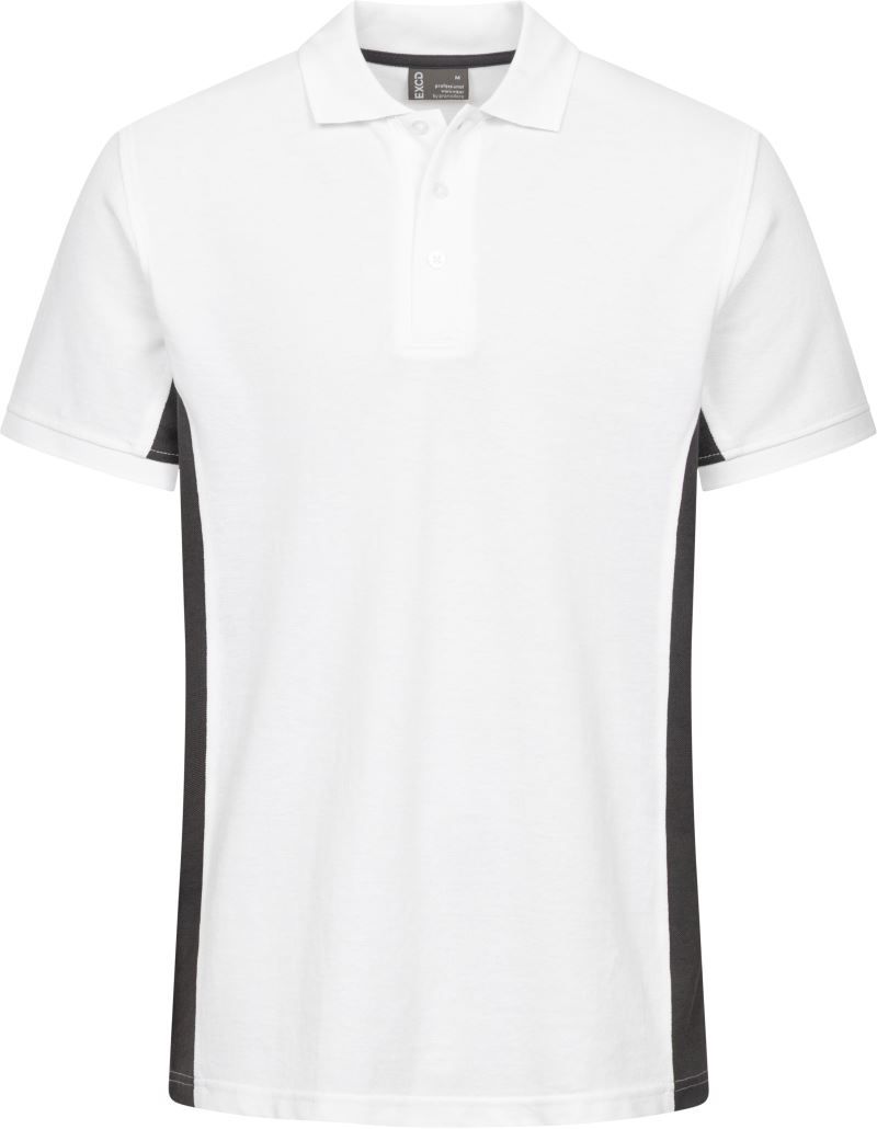 4590 | Unisex Kontrast Workwear Polo - EXCD (charcoal)
