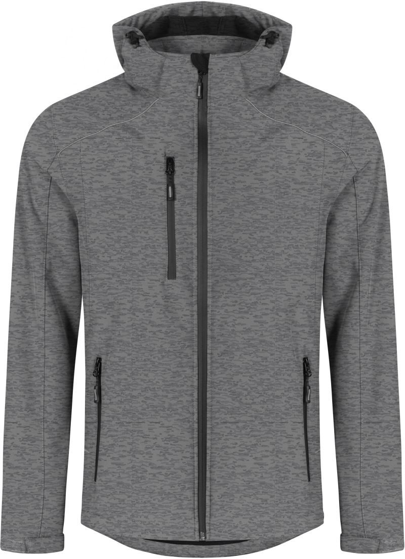 7850 | Herren 3-Lagen Softshell Jacke (heather grey)