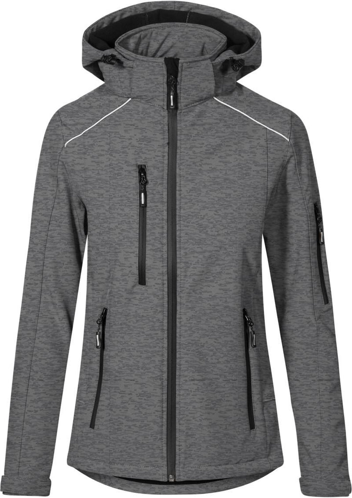 7855 | Damen 3-Lagen Softshell Jacke (heather grey)