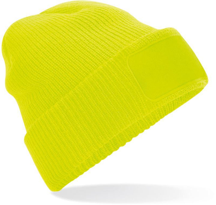 B 440 | Thinsulate™ Patch Beanie (fluorescent yellow)