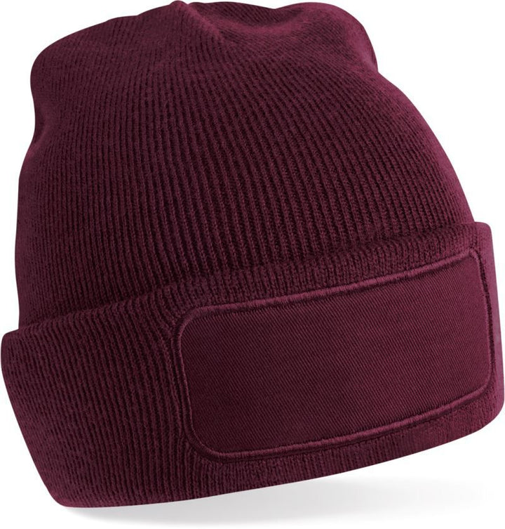 B 445 | Patch Beanie (burgundy)